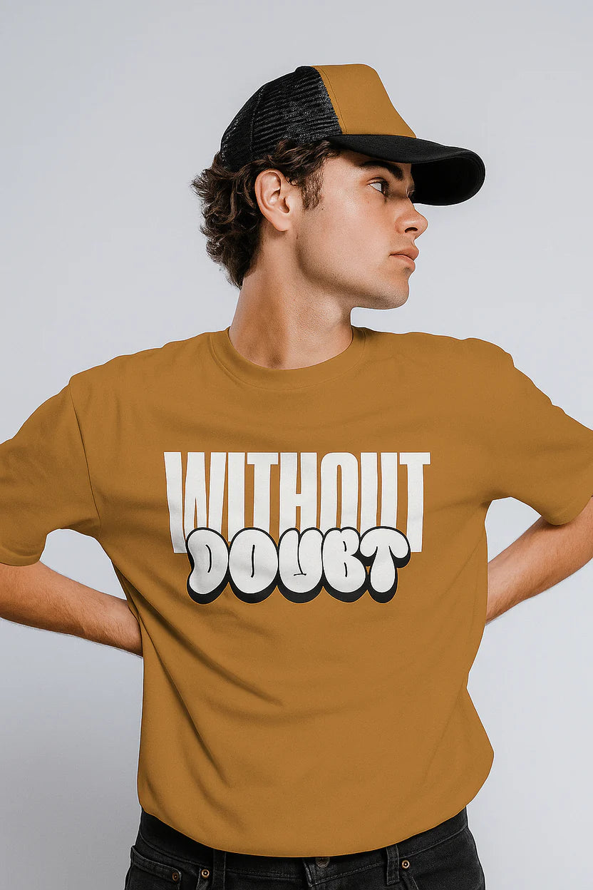 Unisex Classic Crew T-Shirt Black Brown